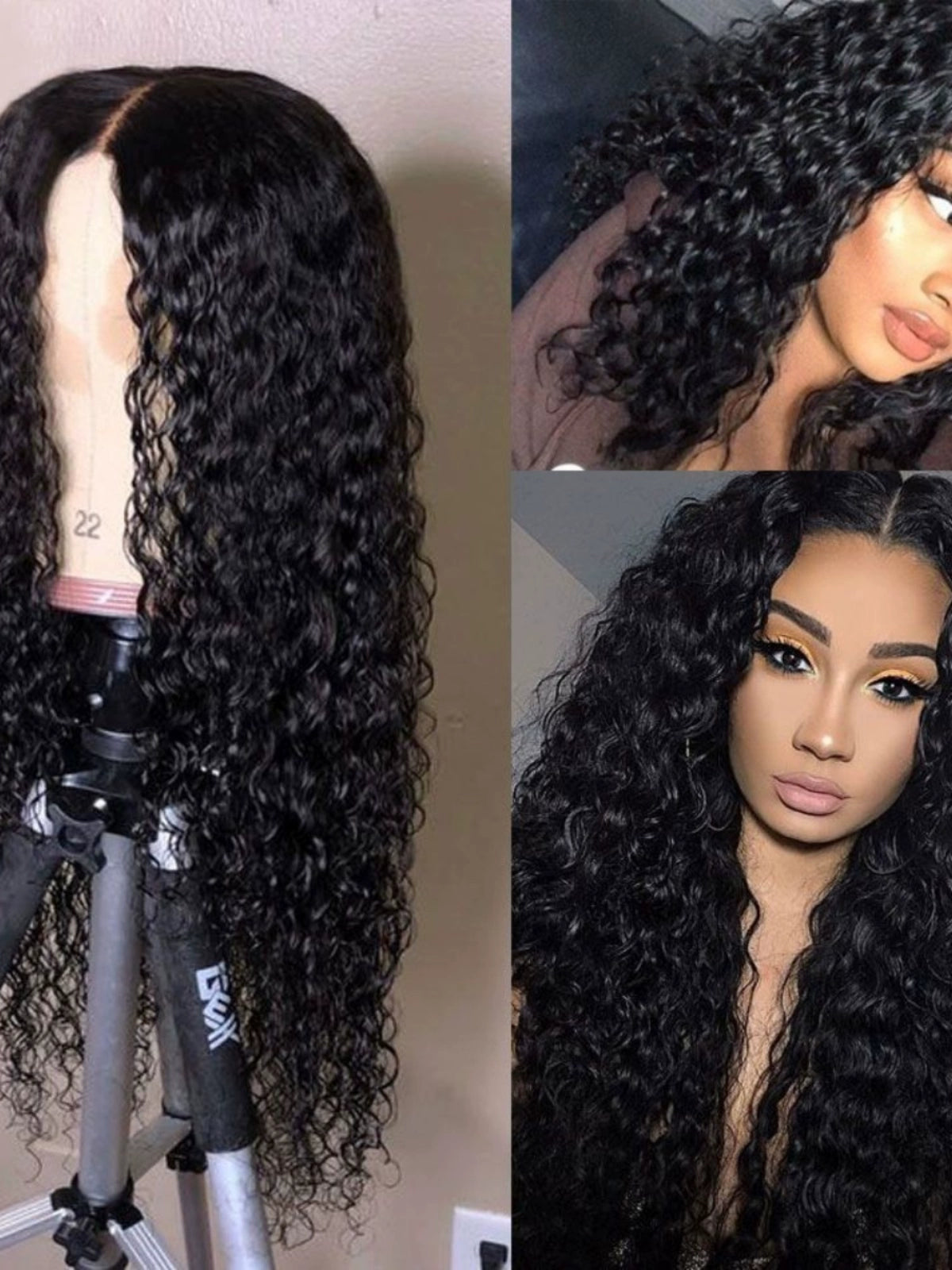 Sale! Brazilian Deep Curly Lace Front Wig Human Hair Wig