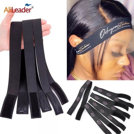 1Pc Hair Elastic Band For Wigs With MagicTape Headband Edge