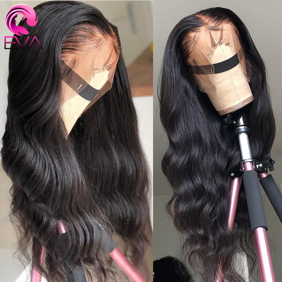 Eva 360 Full Lace Wig Human Hair Pre Plucked Body Wave Lace Front Human Hair Wigs Glueless 13x6 Hd Transparent Lace Front Wig