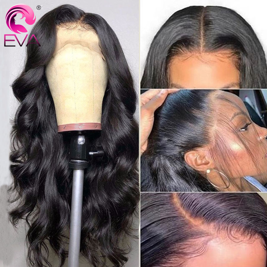 Eva 360 Full Lace Wig Human Hair Pre Plucked Body Wave Lace Front Human Hair Wigs Glueless 13x6 Hd Transparent Lace Front Wig